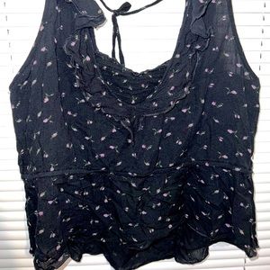 American eagle flowy two piece top